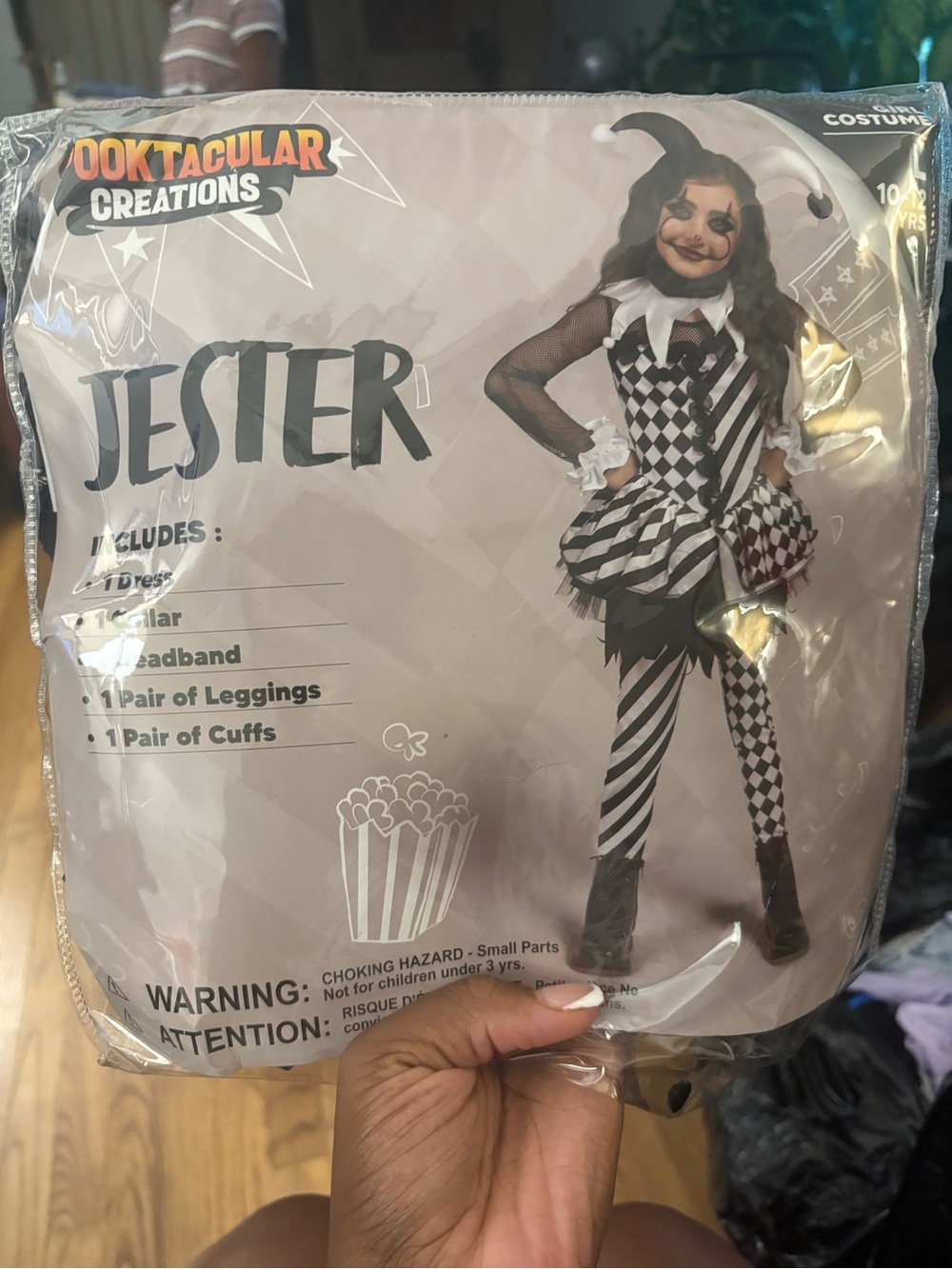 Jester Kids Costume - Black & White
